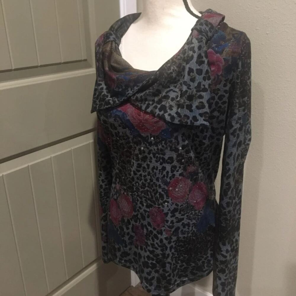 Alberto Makali Leopard Blouse - Picture 3 of 7